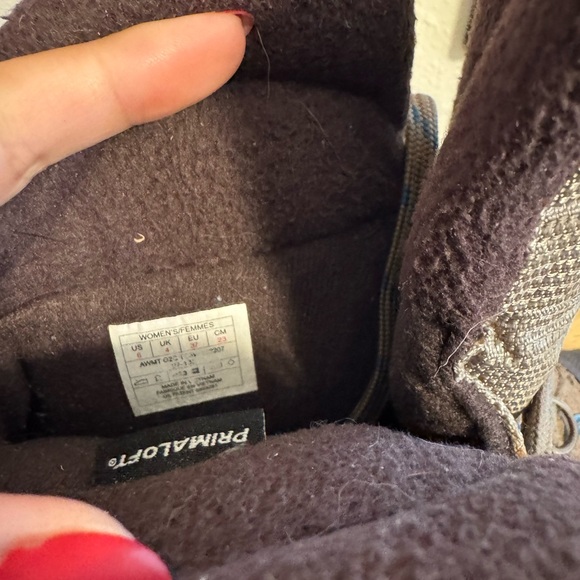 Women's North Face Primaloft Winter Snow Boots Size 6 Brown - Picture 7 of 7